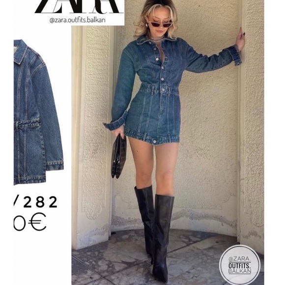 Zara Dresses & Skirts - Zara denim dress
